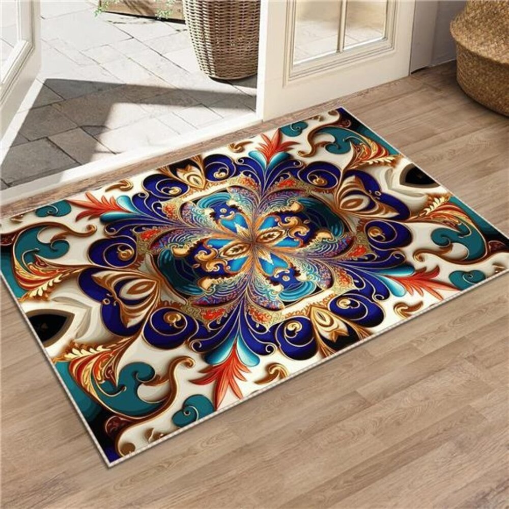 NEW Vibrant Boho Door Mat for Bedroom, Entrance, Kitchen